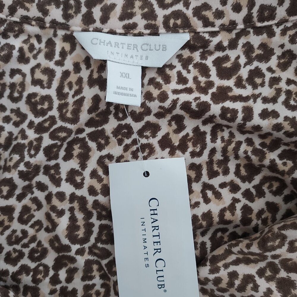 Charter Club Leopard Print Sleepshirt Size XXL - Picture 8 of 8